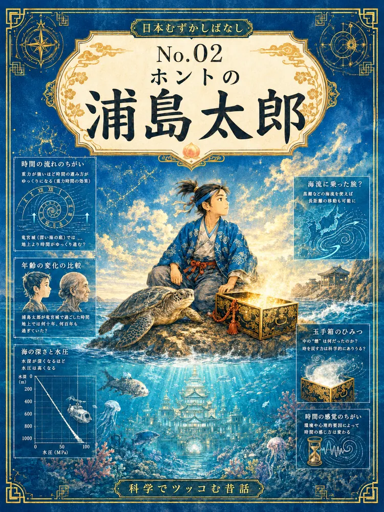 ホントの浦島太郎の表紙